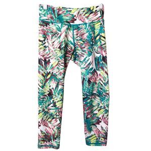 PrAna Women's Tropical Print Roxanne Capri Athletic Workout Leggings Size XS